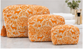 Orange 3-Pouch Travel Set